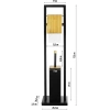 Badezimmer-Set 2-in-1 | WC-Bürste mit Toilettenpapierhalter und Papierständer | schwarz | GY-TB018-BLACK