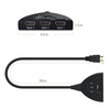 HDMI-Splitter 4K 3D | 3 Eingangsanschlüsse | HDMI-Kabel 0,5M | HPS-3P