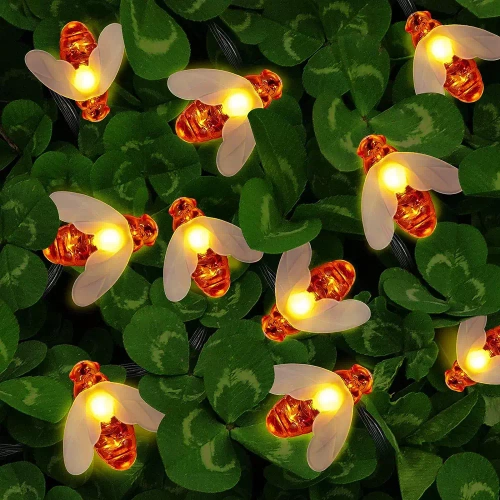 LED-Girlande für den Garten | 20 LEDs, Solarbetrieb, 5 m, Erdspieß | BEE-20LED-5M