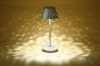 Tischlampe mit eingebautem Akku | Nachtlicht mit drei Leuchtfarben | Stimmungsvolle Lampe für Hotel, Restaurant | HJA15-GOLD