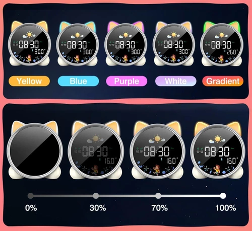 LED-Wecker mit Lichtfunktion | Timer integriert | SG-7-W