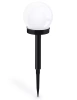 Solar-Gartenlampe Weiße Kugel | Erdspieß, Bodenmontage | 10cm | YNG-105-WC