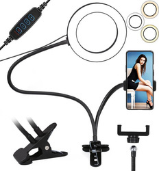 LED-Ringlampe 40W auf flexiblem Ständer | für Make-up, Videokonferenzen | SENY-6IN