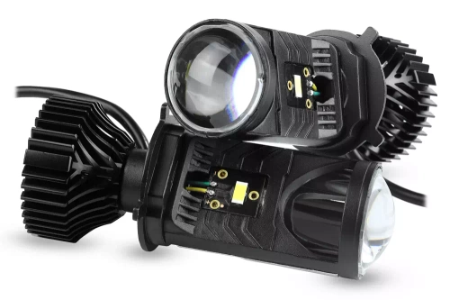 Set Mini Bi-LED H4 projectors for lensless lamps | 70W, 8000lm, 5500K, IP65 | Y6D