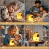 Silikon LED Nachtlicht Capybara | Tragbare Kinderlampe 8 Beleuchtungsmodi mit Timer | Nachtlicht mit warmem Licht 3000K | DS-CPBR-01