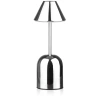 Kabellose Nachtlampe mit eingebautem 2000 mAh Akku | Moderne Tischlampe mit einstellbarer Leistung und Lichtfarbe | YG-D020-Silber