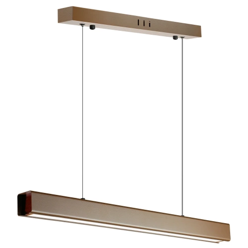 Moderne rechteckige Hängelampe | Fernbedienung | LED | Braun | SX41-60CM-24W-BR