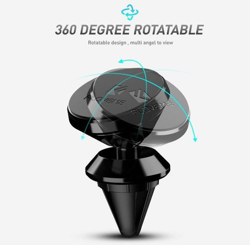 Magnetische Aluminiumhalterung für Telefon | 2 Platten im Set | M048-Schwarz