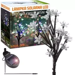 Solarblume | Solar-LED-Gartenlaterne Baum mit Blumen | 70 cm, 600 mAh | FLD-07-C