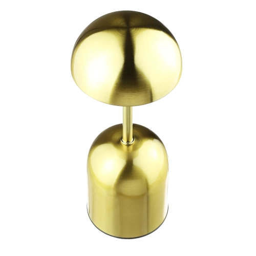 Kabellose Nachtlampe mit eingebautem 2000 mAh Akku | Moderne Tischleuchte mit einstellbarer Leistung und Lichtfarbe | YG-D019-Gold