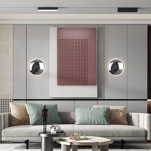 Wandleuchte mit unregelmäßiger Form | Moderne Pendelleuchte | XDL-C300-SILVER