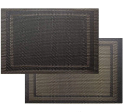 Tischmatte | Platzset für Teller | Dekorative Küchenunterlage | F040-BLACK