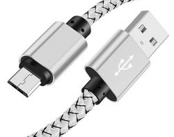 Micro-USB-Kabel | 3 m, Nylon, Quick Charge 3.0, 2 A | C06