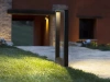 Moderne Stehleuchte für den Garten, LED-Säule | Aluminium 80cm, IP54, 10W=1200lm | LLM-80CM