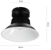 LED-Industrieleuchte | Hallenstrahler 150 W | YM-HB150W-B