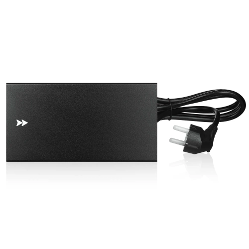 Einbau-Steckdosenelement mit Schiebedeckel | Doppelsteckdose mit USB PD Ladegerät | schwarz | JX-S329-BLACK