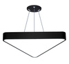 Deckenpendelleuchte LED 40W | Voll dreieckig | Aluminium | Blendfreies CCD | Φ60x6 | LPL-007