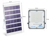 Set LED Fluter 50W + Solarpanel 6V/6W mit Fernbedienung | 1500 lm, 3000 mAh, IP66