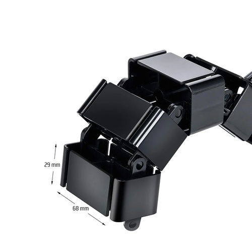 Kabelkanal vertikal | 1,3 m | schwarz | QN-1501