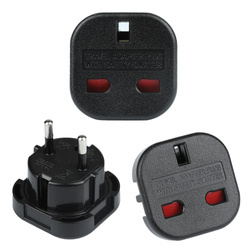 Netzadapter UK auf EU/PL | schwarz | AD-EU96