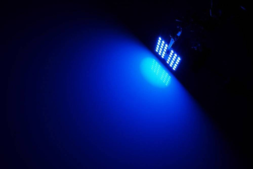 RGB-LED-Panel-Kit | 2 LED-Panels 36 SMD 5050 RGB | Farbfernbedienung | C5W- und W5W-Adapter