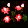 LED-Gartenleuchte Solar Blume Lotos, Seerose | 72 cm, 600 mAh | pink | FLD-25-PINK