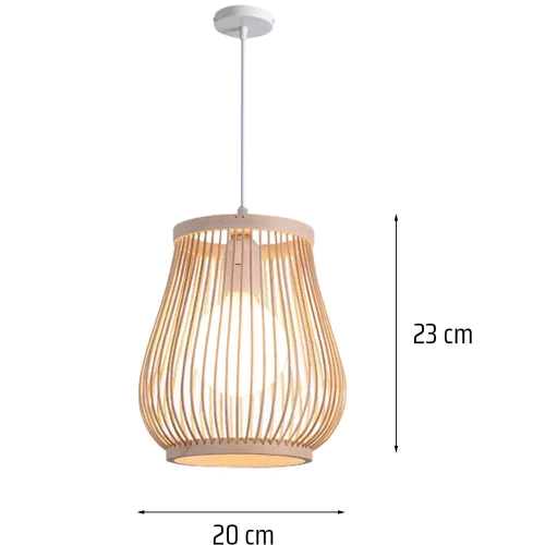 Pendelleuchte aus handgefertigtem Bambus | BOHO-Stil | Chinesischer Kronleuchter