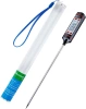 Digitales Küchenthermometer | Thermometer mit Sonde | Gerät zur Überprüfung der Temperatur von Speisen | TP-101-SCHWARZ