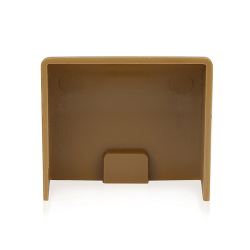 Abschlussstück für Abdeckleiste | 40x20 mm | braun | CDT-01