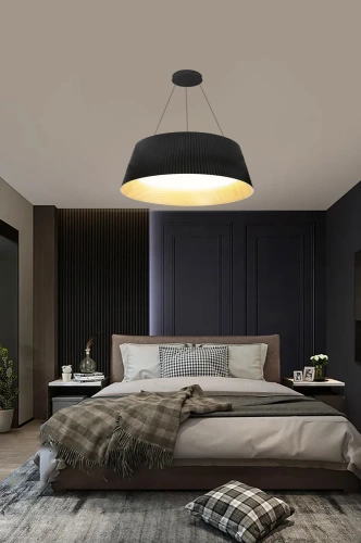 Moderne LED-Hängelampe | Kronleuchter mit 1 Lichtpunkt | CDL-461-SCHWARZ