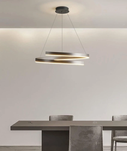 Moderne Pendelleuchte 40 cm | Spirale LED Lampe 42W | RLO-40CM-42W-B