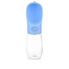 Tragbare Trinkflasche für Haustiere | Wasserflasche für Hund oder Katze | Trinkflasche mit angehängter Schale | PAC-500ML-BLUE