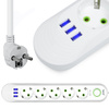 Steckdosenleiste 5 m | 5 Steckdosen + 3x USB | weiß | LH-F05U