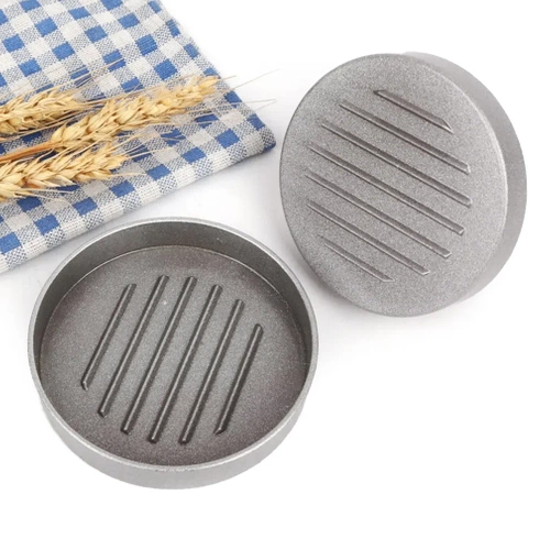 Burgerpresse | Fleischformer für Grillfleisch | HM-S117-SILVER