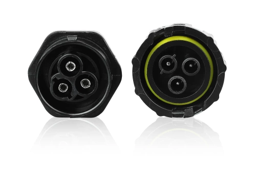 Wasserdichte Kabelmuffe IP68 | Schnellverbinder + Schraubverbinder 3-polig 450 V 17,5 A für Kabel 3–9 mm | M682-C