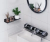 Schwarzes Duschregal 50cm | Hängeregal | BDS-L50CM-B | Metallregal für das Badezimmer