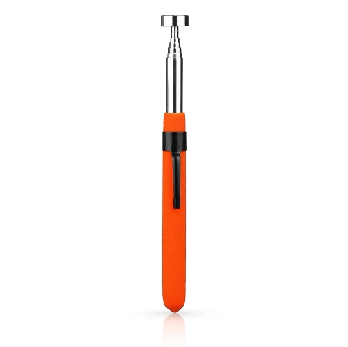 Teleskopischer Magnetgreifer | Verstellbarer Greifer mit Clip | Griff mit Magnet | XLB-8lb-Orange
