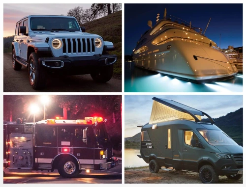 Bedienfeld 12 V 24 V IP65 mit USB | Bedienpanel mit beleuchteten Schaltern | Dual-USB-Ladegerät 2,1 A / 5 V | Zigarettenanzünderbuchse 12 V