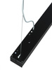 Modern Lineare LED Hängelampe 20W, Aluminium Pendelleuchte | Höhenverstellbar | 120 x 5 cm