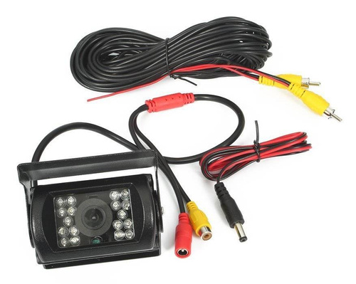 Rückfahrkamera 12-24V 18IR mit Sonnenschutz, inklusive 10 Meter AV-Kabel | PZ470