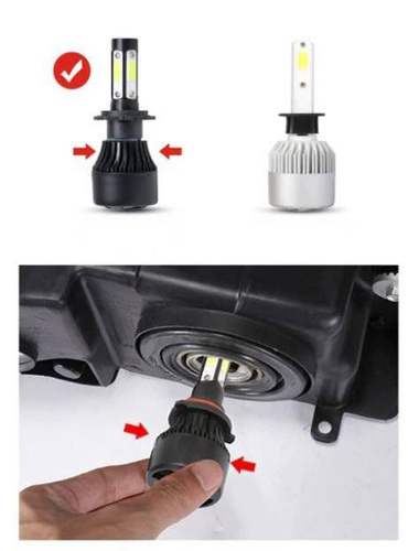 LED-Scheinwerferlampe H4 | 80 W, 16.000 lm, S4 COB, Set