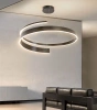 Moderne Hängelampe 60 cm | Spiral LED Lampe 80W | RLO-60CM-80W-B