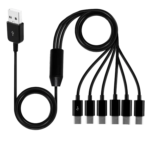 USB-Kabel 1,5m 6-in-1 | Multifunktionales Datenübertragungskabel | USB-TPC-6in1-150CM
