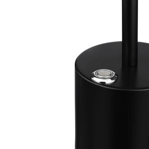 LED-Tischleuchte mit integriertem Akku | 34 cm | drei Lichtfarben | stimmungsvolle Nachttischleuchte für Hotel, Restaurant | schwarz | HJA28-BLACK-2