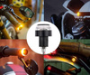 2in1 Motorradlampen zur Montage im Griff des Lenkrads | DUAL COLOR - Blinker und Tagfahrlicht | 2 Stück - 1 Packung