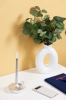 Moderne Tischlampe | Nachttischlampe mit eingebautem Akku | HJA31-SILBER