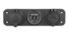 3in1 Autopanel 12V 24V | Bedienfeld mit 12V-Schaltern | USB-Zigarettenanzünder-Splitter | Voltmeter 