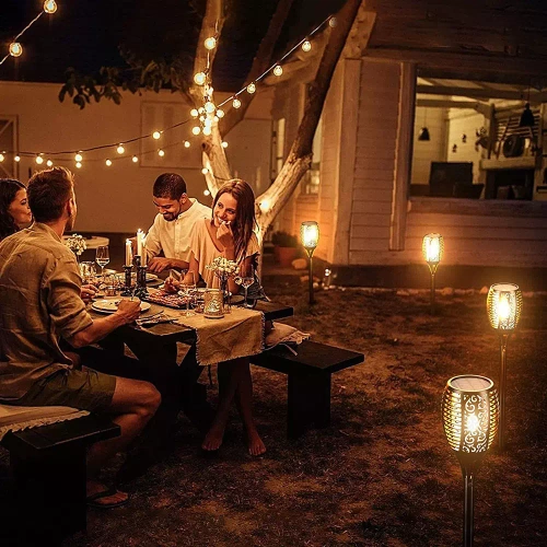 LED-Gartenfackel solar | 58 cm | 33 SMD 2835 LEDs | HYD-33LED