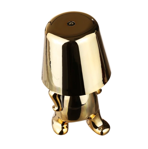 LED-Tischlampe | Moderne Nachttischlampe mit integriertem Akku und Touch-Bedienung | HJA23-F-GOLD