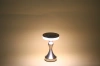 Tischlampe mit eingebautem Akku | Nachtlicht mit drei Leuchtfarben | Stimmungsvolle Lampe für Hotel, Restaurant | HJA14-A-SILVER